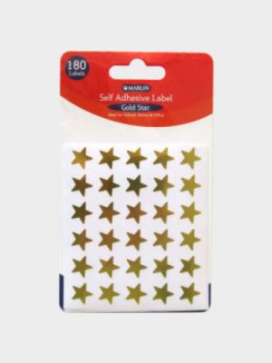 Self-Adhesive Label Gold Star