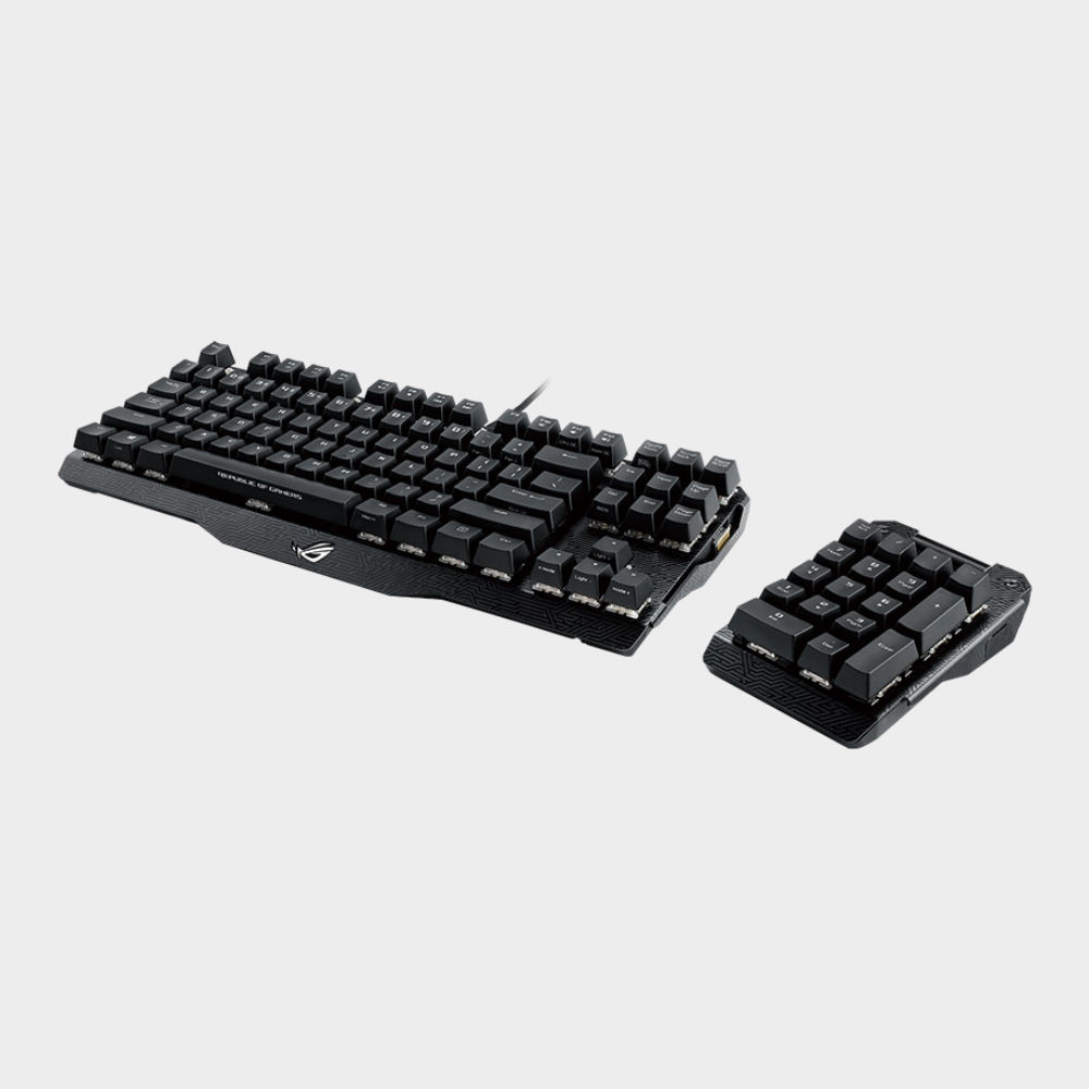 ASUS ROG Claymore RGB Mechanical Gaming Keyboard With Detachable Numpad; Cherry MX (switch type); Aura Sync And Aircraft-Grade M. - Image 4