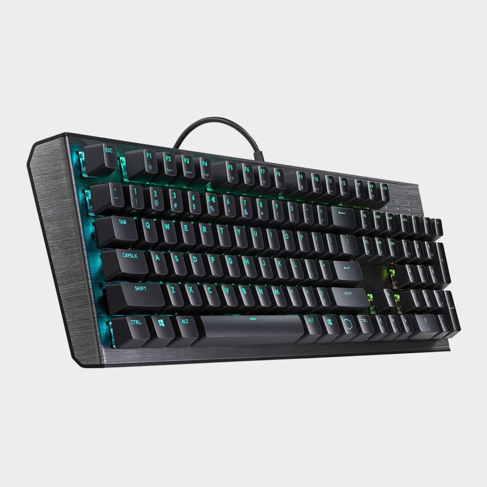 Cooler Master CK550 V2 RGB Keyboard; Red Mechanical Switches; Brushed Aluminum; Included Soft And Plush Wrist Rest; ABS KeyCaps - Image 2