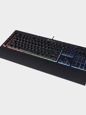 Corsair K55 RGB; Rubber Dome Gaming Keyboard; RGB Backlight; Multi Media Keys