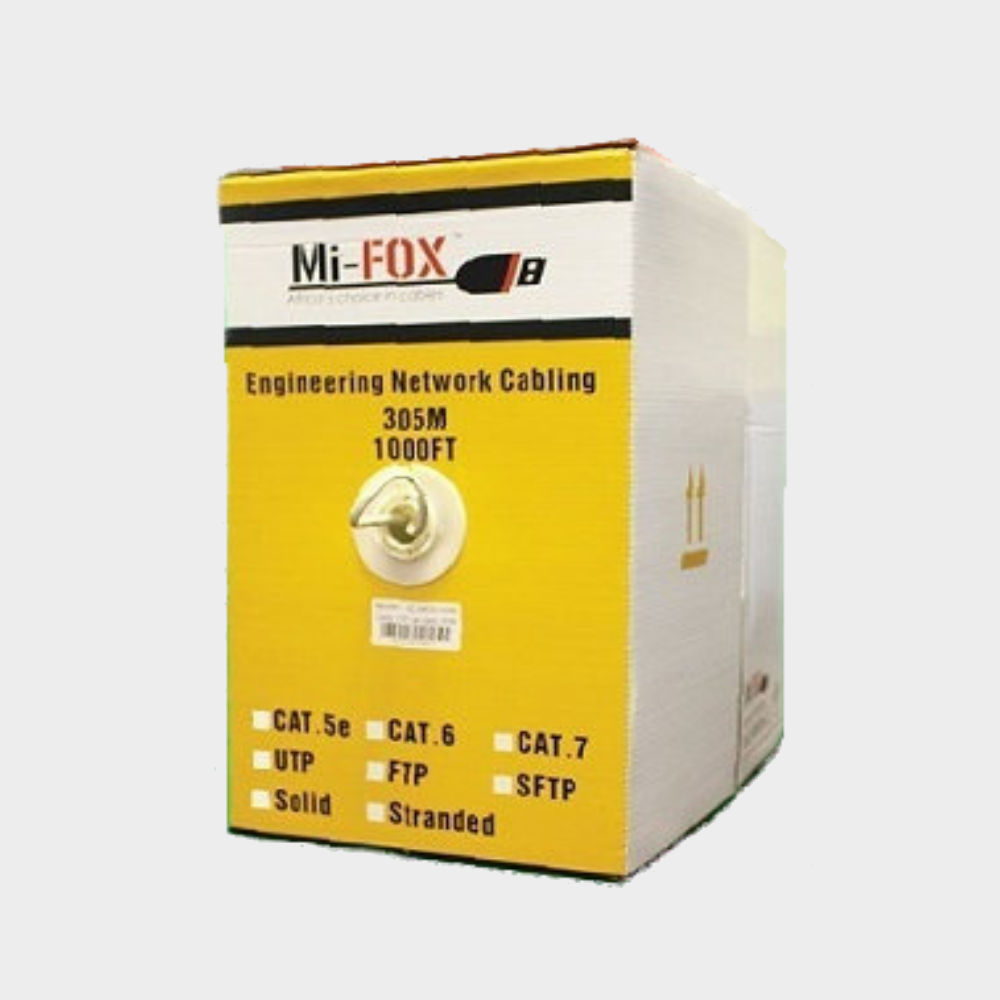 MI-FOX CAT6 UTP LAN Cable 305Meter CCA